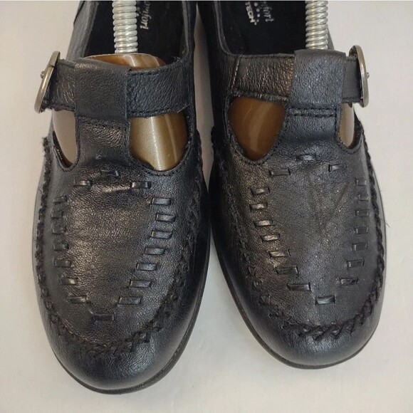 I love Comfort Black Slip-On Loafer Memo Tech Buckle Hook loop Strap 8.5 - Picture 6 of 16